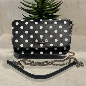 Kate Spade Black and White Polka Dot Crossbody